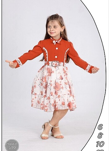 10 Yaş Beden çeşitli Renk Şifon kız çocuk elbisesi