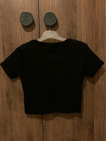 l Beden siyah Renk Trendyolmilla Basic Fitilli Crop