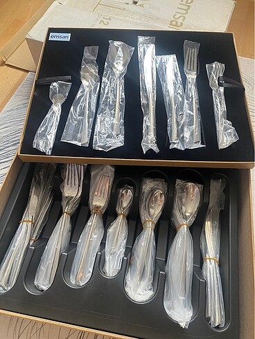 Emsan 12 kişilik 84 parça çatal kaşık bıçak seti - Görsel 5