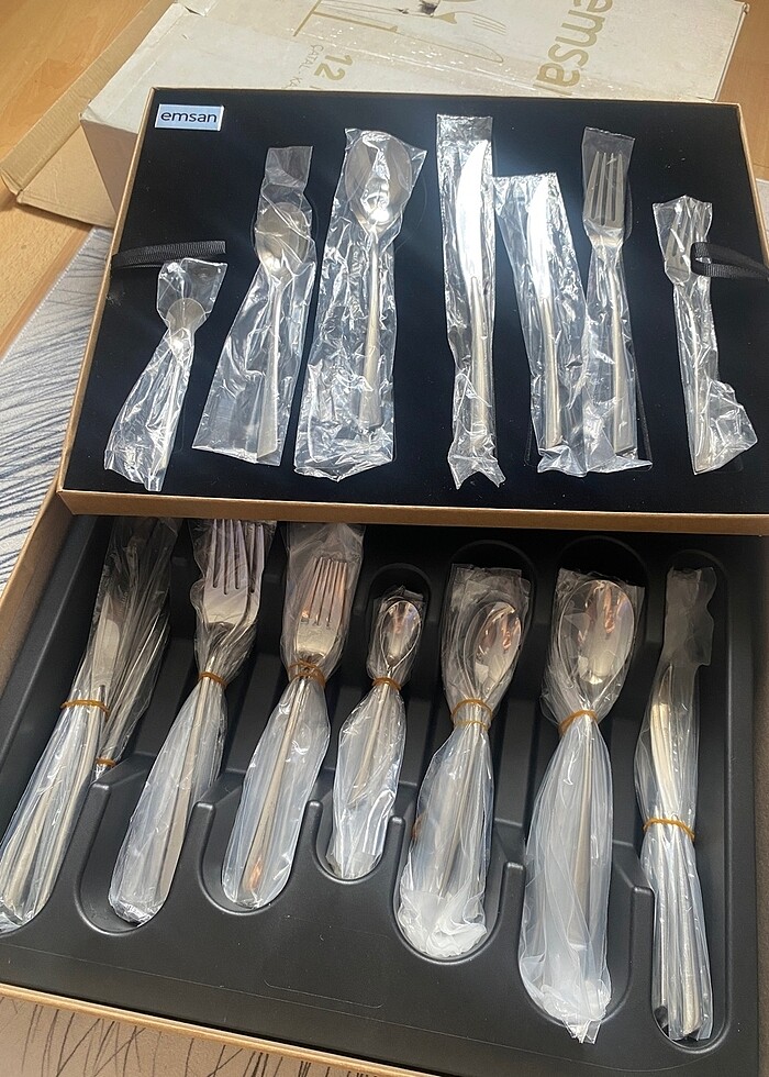 Emsan 12 kişilik 84 parça çatal kaşık bıçak seti - Görsel 5