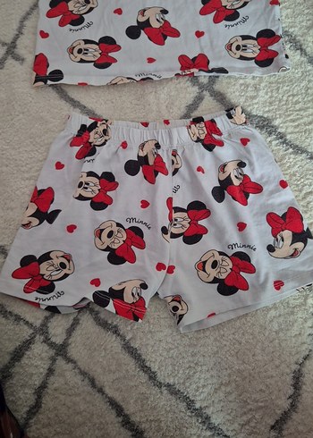 Beyaz Baskılı Kız Çocuk Pijama Takımı - Görsel 3