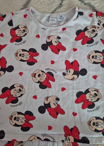 Beyaz Baskılı Kız Çocuk Pijama Takımı - Görsel 2