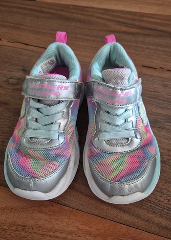 Kız Çocuk Renkli Bağcıklı Spor Ayakkabı - Görsel 2