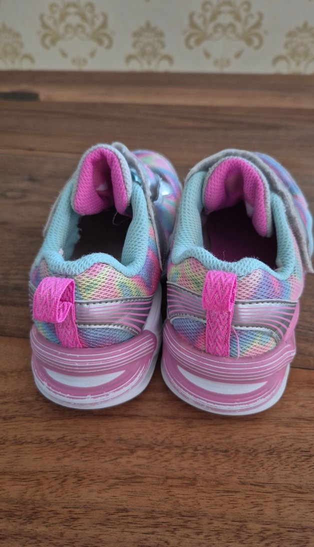 Kız Çocuk Renkli Bağcıklı Spor Ayakkabı - Görsel 4