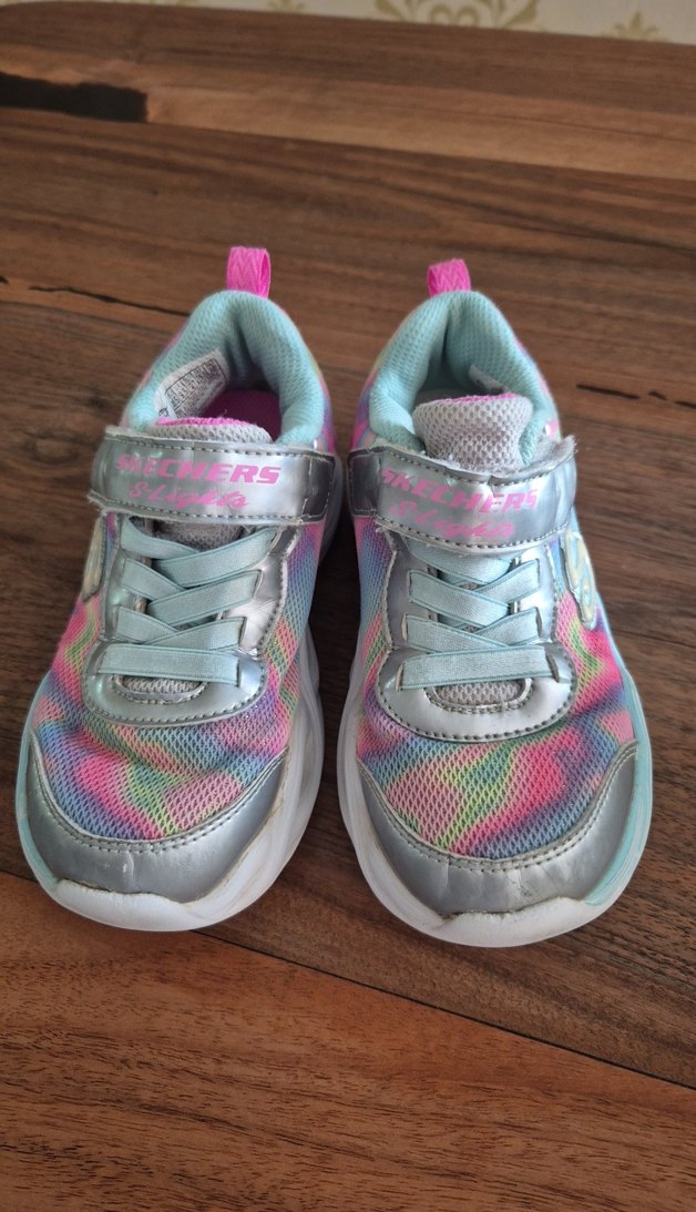 Kız Çocuk Renkli Bağcıklı Spor Ayakkabı - Görsel 2