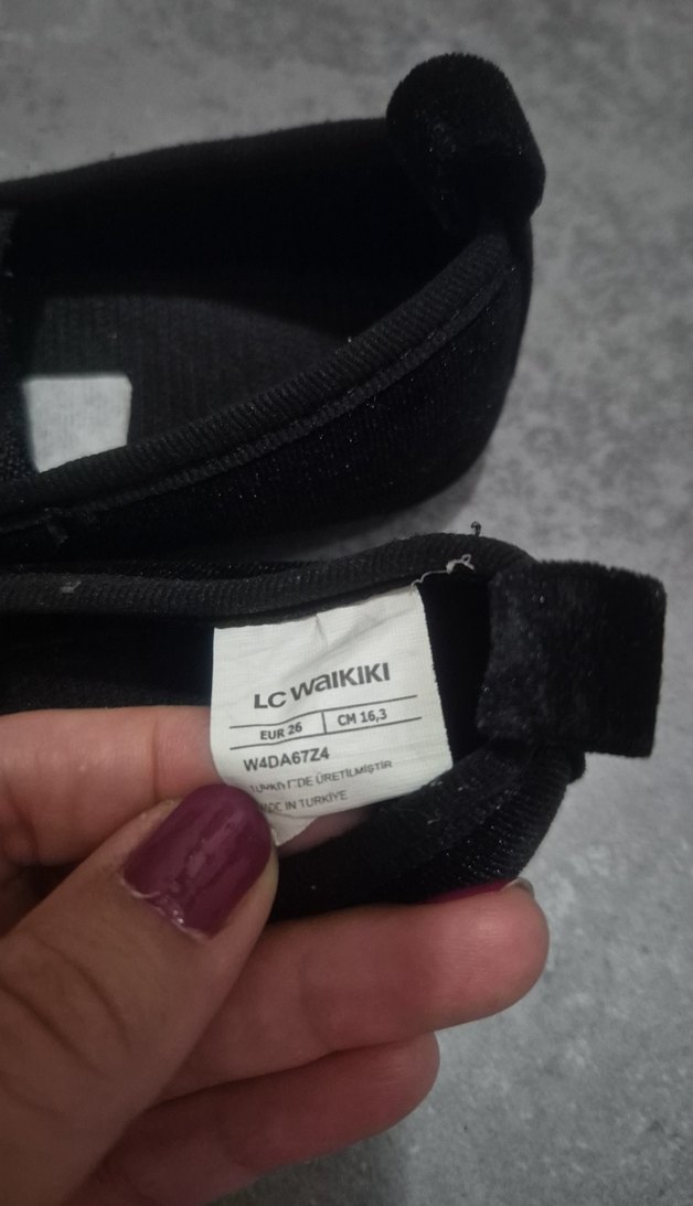 kurdeleli Siyah kız  Çocuk babet - Görsel 3