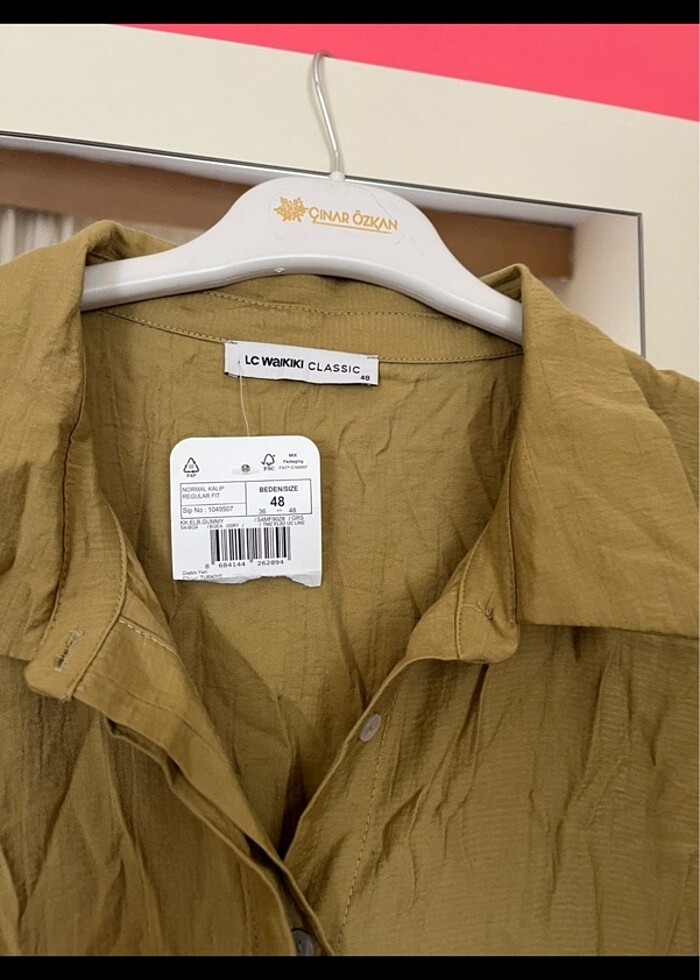 Oversize Gömlek Elbise - Görsel 3