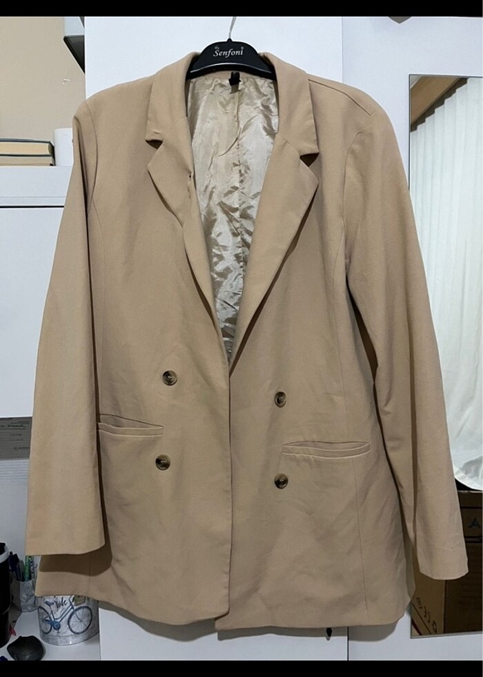 Uzun Blazer Ceket - Görsel 2