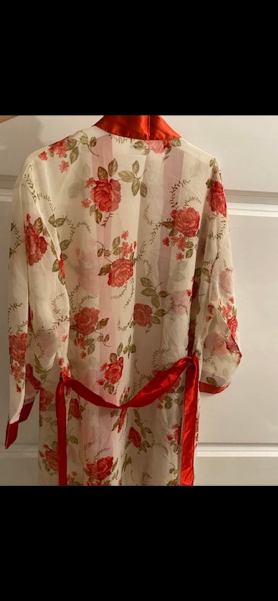 Çiçek Desenli Uzun Bohem Kadın Kimono - Görsel 2