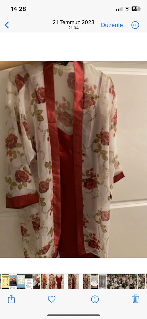 Çiçek Desenli takım - Görsel 3