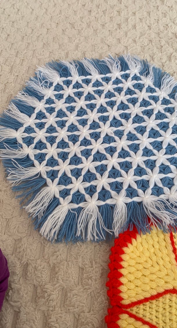 Renkli El Örgüsü Banyo Süngeri Seti - Görsel 4