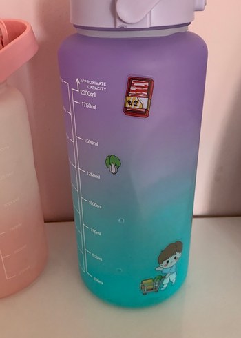 Çocuklar için pastel renkli termos şişe - Görsel 2