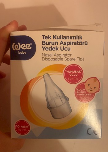 Yumuşak Uçlu Tek Kullanımlık Burun Aspiratörü Yedek Ucu