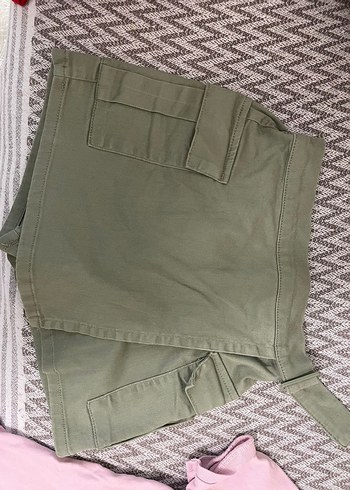 LC Waikiki Kemerli kız çocuk Mini Kumaş Şort