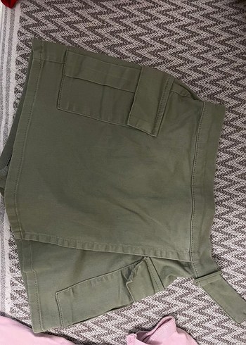 Kemerli kız çocuk Mini Kumaş Şort