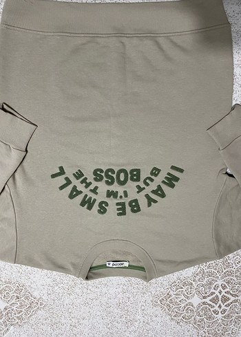 çocuk Bej Pamuklu Fermuarlı Sweatshirt - Görsel 3