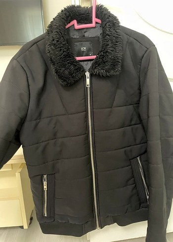 Kürklü Siyah erkek Mont - Görsel 2