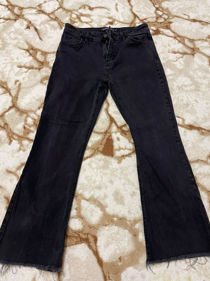 fime siyahi Kadın Kot Pantolon - Görsel 2