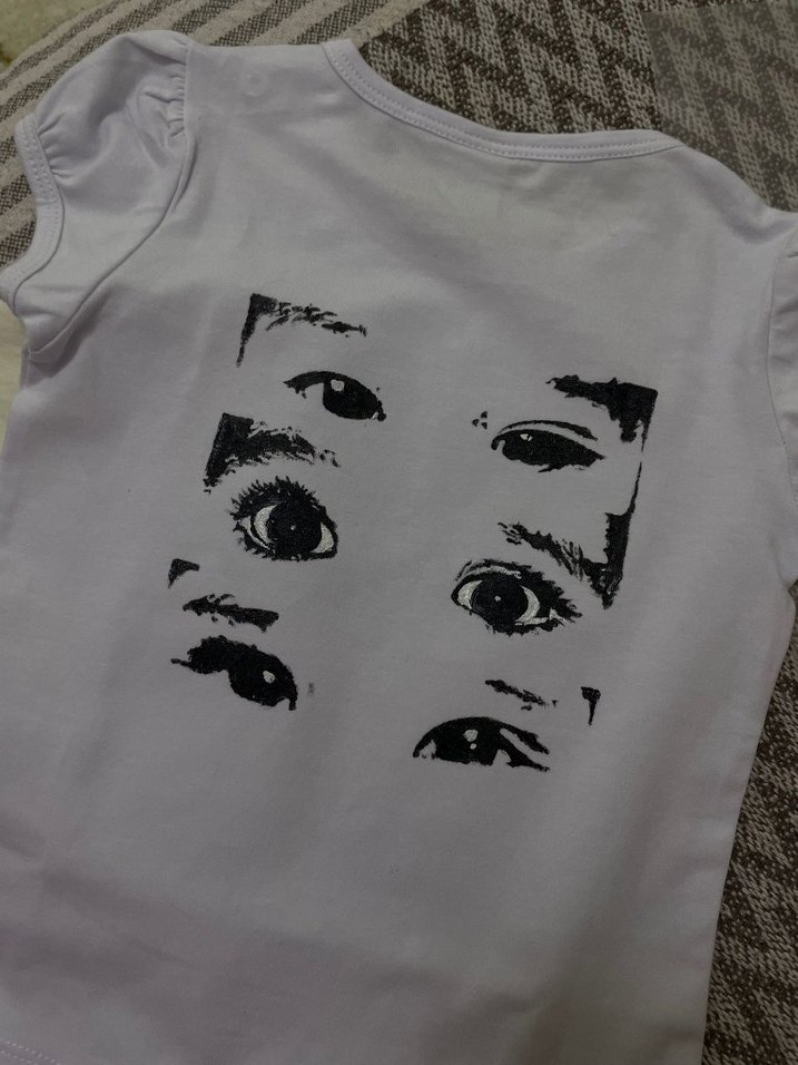 el çizimi çocuk tişört - Görsel 5