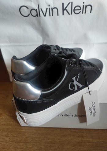 Calvin Klein Kadın Siyah Platform Spor Ayakkabı 38