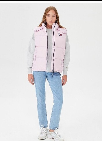 m Beden Tommy Jeans Puffer Mont Yelek m