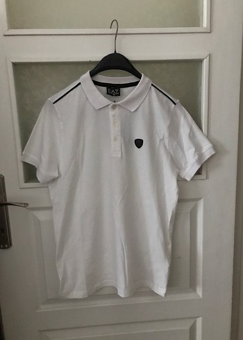 Erkek Beyaz Düğmeli Polo Tişört - Görsel 2