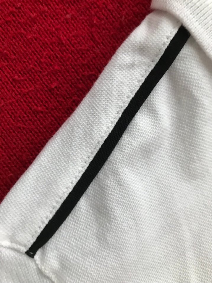 Erkek Beyaz Düğmeli Polo Tişört - Görsel 5