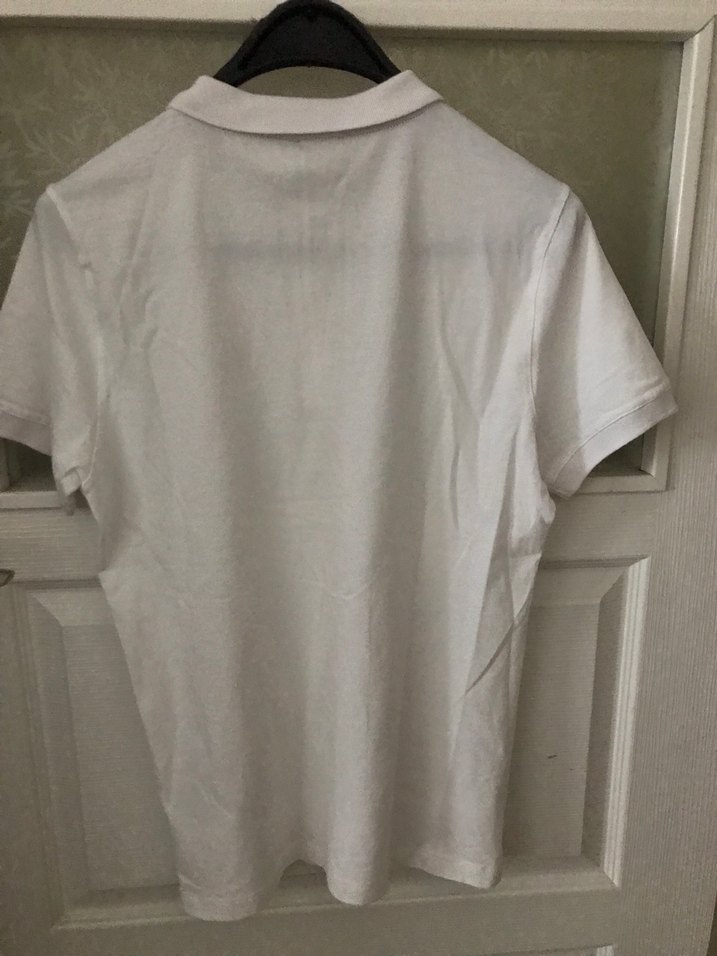 Erkek Beyaz Düğmeli Polo Tişört - Görsel 3