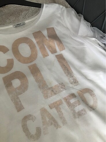 l Beden beyaz Renk Only tshirt L beden