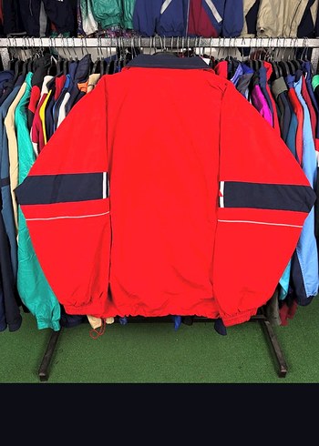 Adidas Kırmızı Adidas Vintage Fermuarlı Bomber Ceket