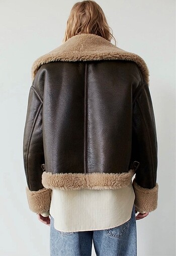 Zara Zara kürklü biker ceket
