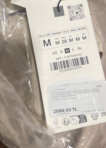 Zara  Keten Elbise - Görsel 4