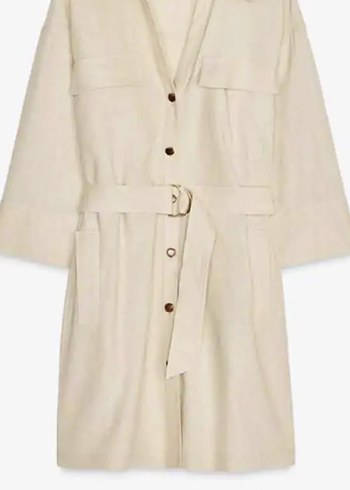 Zara  Keten Elbise - Görsel 3