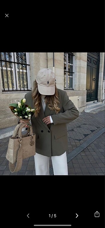 Zara hakı blazer