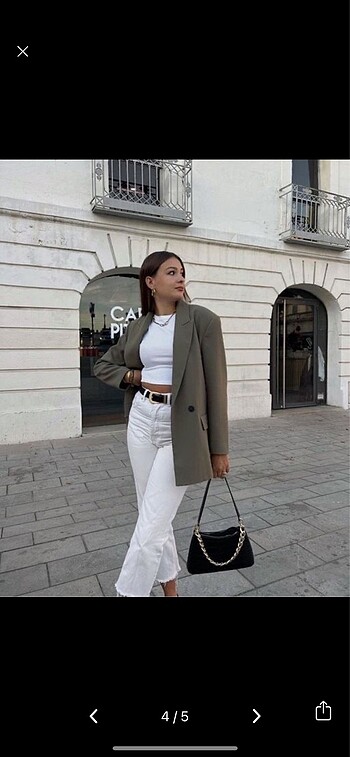 l Beden haki Renk Zara hakı blazer