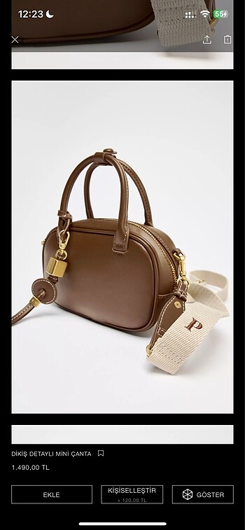 Zaranın miu miu model çantası