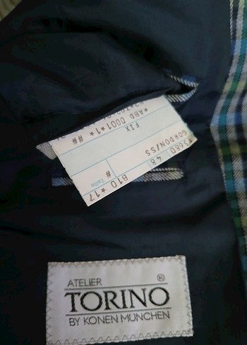 ATELİER TORİNO ALMANYA ÜRETİM ÇİZGİLİ CEKET - Görsel 3