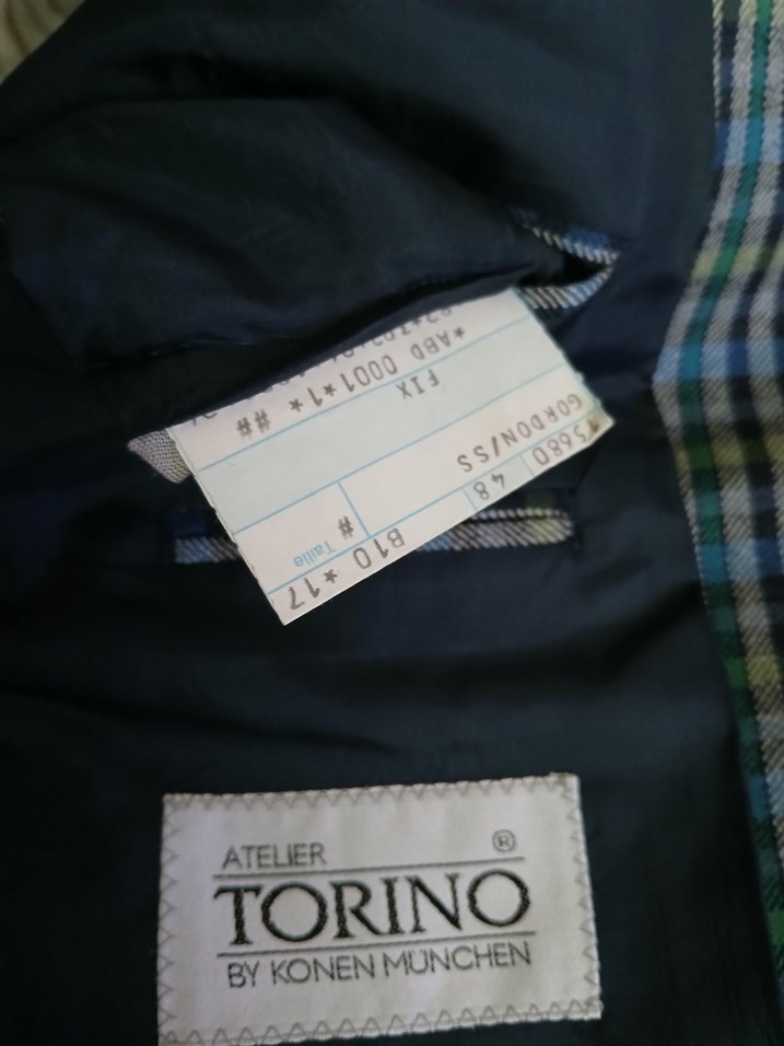 ATELİER TORİNO ALMANYA ÜRETİM ÇİZGİLİ CEKET - Görsel 3