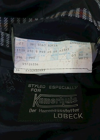 BURBERRY ORJİNAL ALMANYA ÜRETİM CEKET - Görsel 3