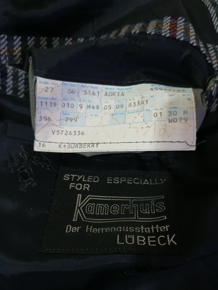 BURBERRY ORJİNAL ALMANYA ÜRETİM CEKET - Görsel 3