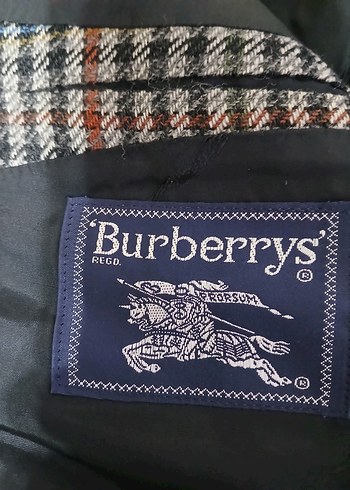 BURBERRY RİECKMANN ORJİNAL VİNTAGE CEKET - Görsel 3