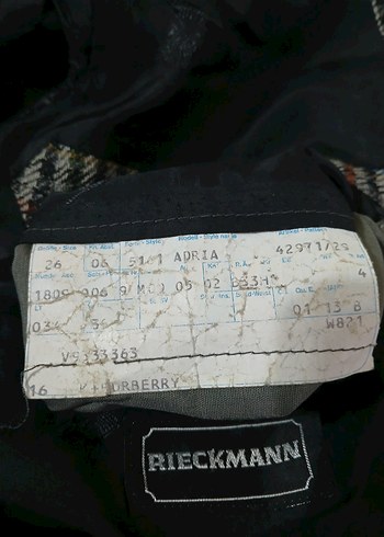 BURBERRY RİECKMANN ORJİNAL VİNTAGE CEKET - Görsel 2