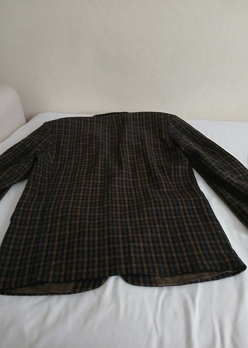 HUGO BOSS ORJİNAL ÇİZGİLİ KAŞMİR YÜN CEKET - Görsel 8