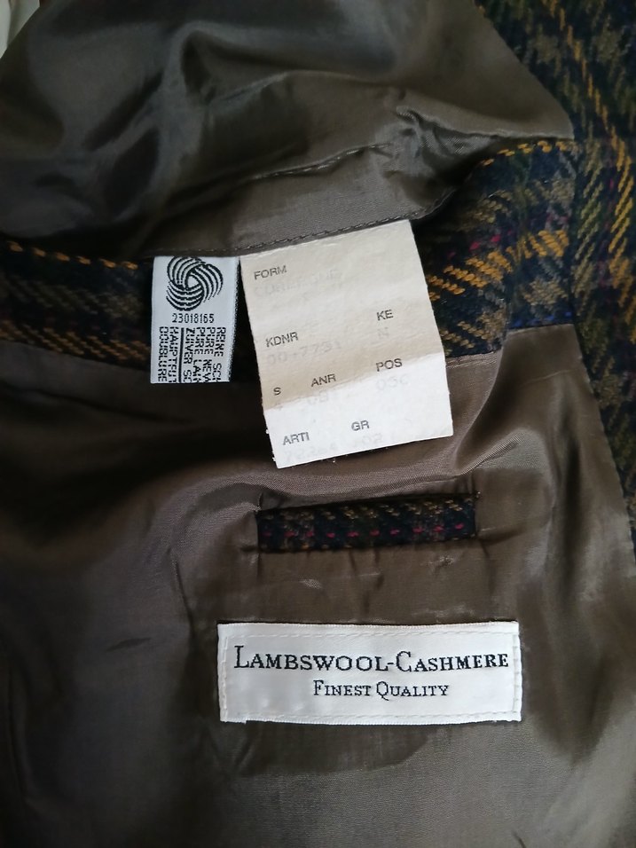 HUGO BOSS ORJİNAL ÇİZGİLİ KAŞMİR YÜN CEKET - Görsel 2