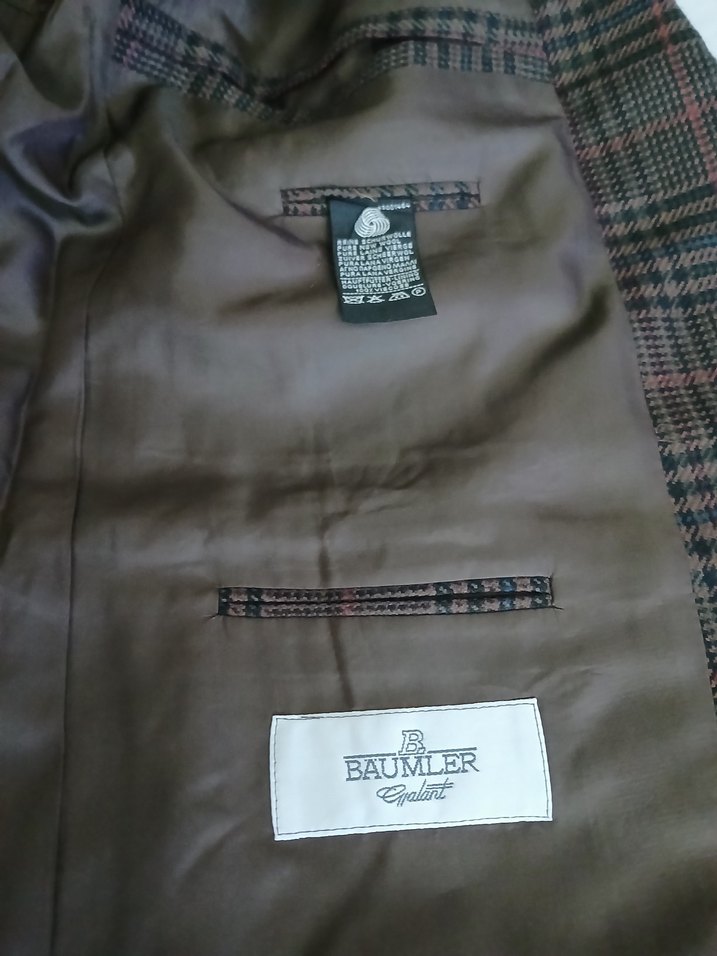 BAUMLER İNGİLİZ YÜN EKOSE CEKET - Görsel 3