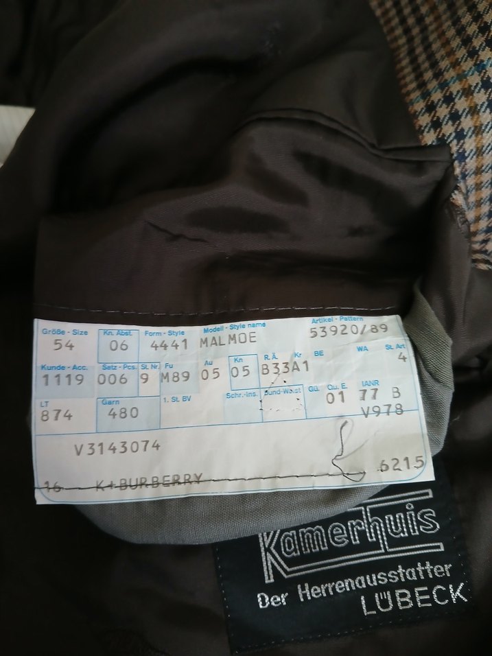 BURBERRY ORJİNAL ÇİZGİLİ SPOR CEKET - Görsel 5