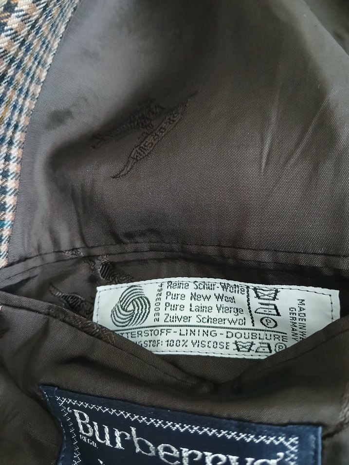 BURBERRY ORJİNAL ÇİZGİLİ SPOR CEKET - Görsel 3