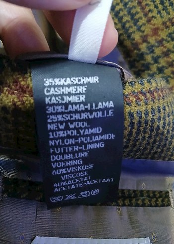 ROBERT RED ORJİNAL AVRUPA EKOSE KAŞMİR CEKET - Görsel 3