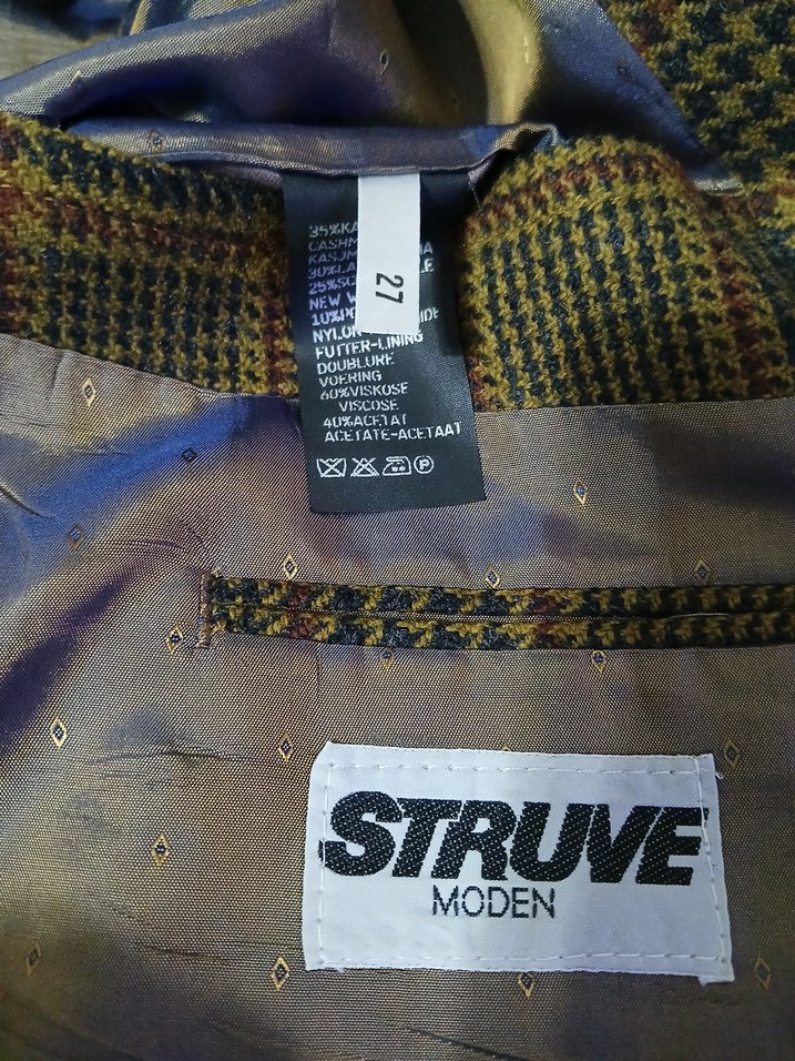 ROBERT RED ORJİNAL AVRUPA EKOSE KAŞMİR CEKET - Görsel 4