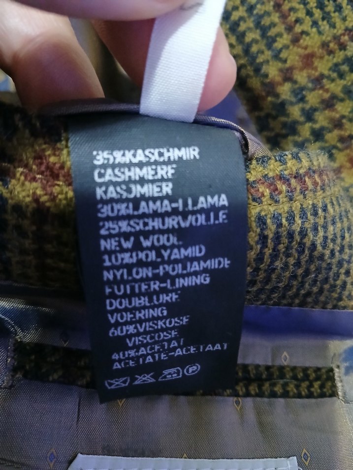 ROBERT RED ORJİNAL AVRUPA EKOSE KAŞMİR CEKET - Görsel 3